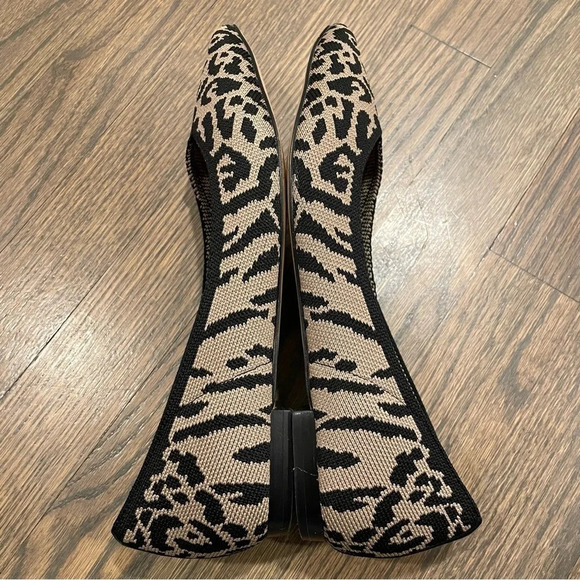 Corso Como Julia Stretch Knit Animal Leopard Print Ballet Flats Size 7 - Picture 4 of 10